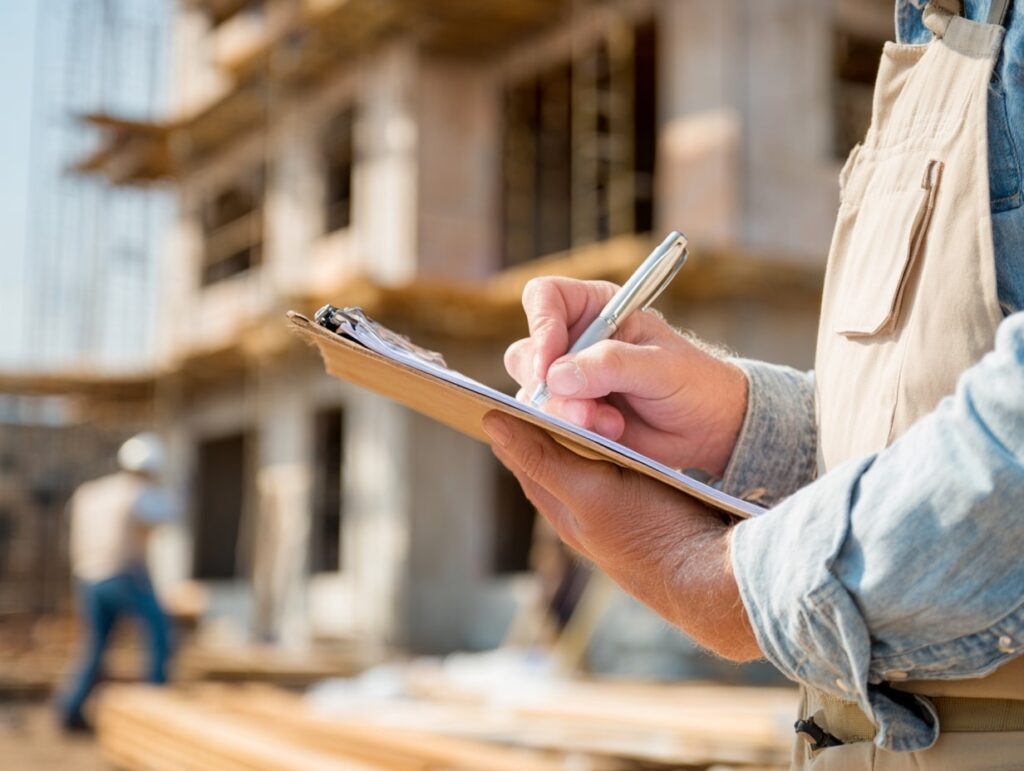 bc builder reviewing permit checklist