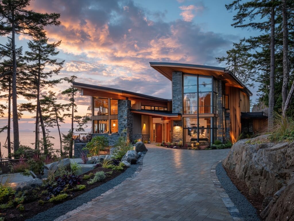 coastal custom home in Nanaimo