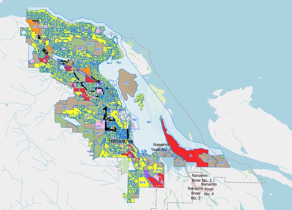 nanaimo zoning map