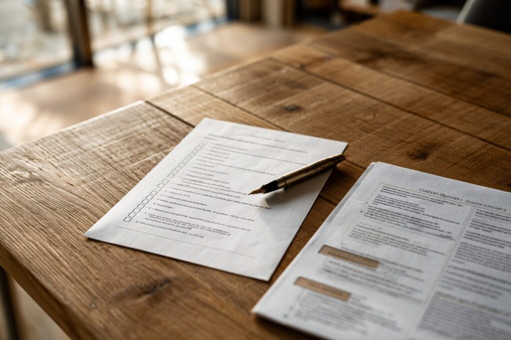 Custom home quote review checklist used by BC homeowners before signing a $1.5M build contract