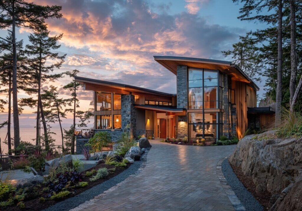 coastal custom home in Nanaimo